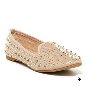 Zigi Soho Spelling Studded Beige Loafers